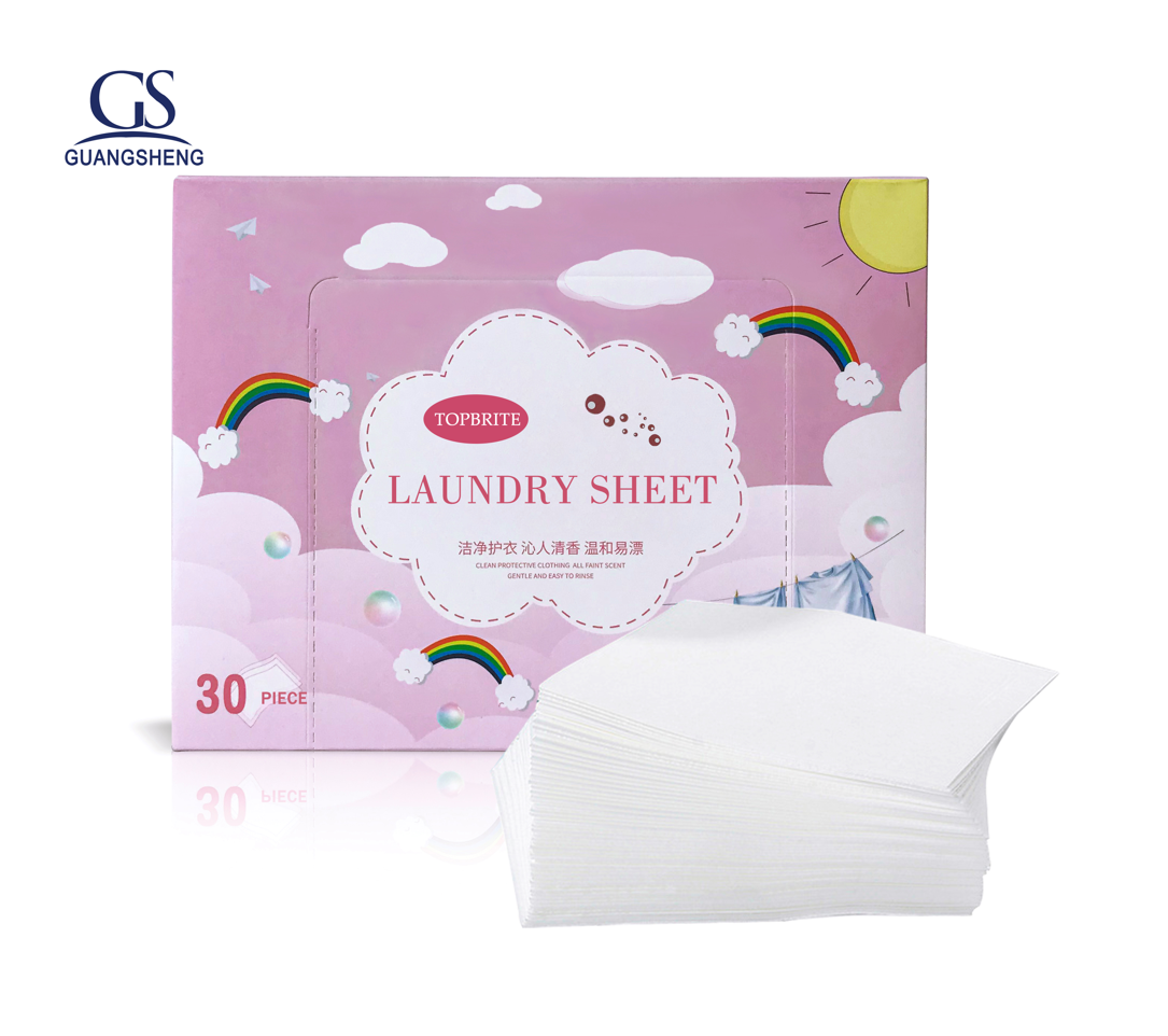 High Quality Unscented Laundry Detergent Sheets 60PCS Laundry Detergent Eco Sheets